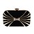 cheap Clutches &amp; Evening Bags-Crystals Polyester / Metal Evening Bag Rhinestone Crystal Evening Bags Black / Red