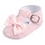 abordables Chaussons de Bébé-Fille Ballerines Confort Premières Chaussures Chausson de Berceau Similicuir Chaussures blanches Enfant en bas âge (9m-4ys) Décontracté Extérieur Noeud Scotch Magique Jaune Rouge Rose poussiéreuse