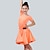voordelige Kinderdanskleding-Latijnse dans Kleding Ruches Voor meisjes Prestatie Korte mouw Spandex