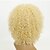 abordables Pelucas sintéticas de moda-Pelucas sintéticas Kinky Curly Kinky rizado Peluca Rubio 8 a 11 pulg Rubio Pelo sintético Peluca afroamericana Rubio