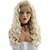 cheap Synthetic Lace Wigs-Synthetic Wig Kinky Curly Deep Wave Kinky Curly Deep Wave Wig Blonde Blonde Synthetic Hair Natural Hairline African American Wig Blonde(NON-LACE)