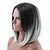 economico Parrucche trendy sintetiche-parrucca cosplay costume parrucca sintetica parrucca diritta dritta parrucca di media lunghezza capelli sintetici grigi ombre capelli radici scure parte centrale grigio