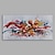 זול ציורים אבסטרקטיים-ציור שמן צבוע-Hang מצויר ביד - מופשט מודרני ללא מסגרת פנימית / בד מגולגל