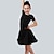 Χαμηλού Κόστους Παιδικά Ρούχα Χορού-Λάτιν Χοροί Φόρεμα Πλισέ Κοριτσίστικα Επίδοση Κοντομάνικο Σπαντέξ