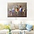 cheap Abstract Paintings-Oil Painting Hand Painted Horizontal Animals Pop Art Modern Rolled Canvas (No Frame)