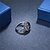 זול טבעות-בגדי ריקוד נשים טבעת הטבעת אמטיסט סינתטי טיטניום Circle Shape קלסי אלגנטית וינטאג&#039; חתונה Party תכשיטים / יומי