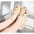 cheap Women&#039;s Sandals-Women&#039;s Sandals Wedge Heels Solid Colored Summer Wedge Heel Peep Toe Comfort Fabric Beige