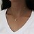 abordables Collier-Women&#039;s Choker Necklace Layered Necklace Double Floating Heart Ladies Simple Fashion Alloy Gold Silver Necklace Jewelry One-piece Suit For Evening Party New Year