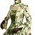 رخيصةأون الأزياء التنكرية التاريخية والقديمة-ماريا أنتونيتا روكوكو فيكتوريا القرن ال 18 فستان العطلة فساتين نسائي كوستيوم أخضر عتيقة تأثيري 3/4 طول الكم طول الأرض طويل منفوش قياس كبير حسب الطلب