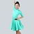 Χαμηλού Κόστους Παιδικά Ρούχα Χορού-Λάτιν Χοροί Φόρεμα Πλισέ Κοριτσίστικα Επίδοση Μισό μανίκι Σπαντέξ
