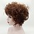 halpa Synteettiset trendikkäät peruukit-Synteettiset peruukit Kihara Kihara Pixie-leikkaus Otsatukalla Peruukki Lyhyt Beige Synteettiset hiukset Naisten Lämmönkestävä Ruskea