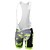 cheap Men&#039;s Clothing Sets-Malciklo Men&#039;s Cycling Jersey with Bib Shorts Short Sleeve Mountain Bike MTB Road Bike Cycling White Black Camo / Camouflage Bike Clothing Suit Lycra 3D Pad Breathable Quick Dry Back Pocket Sports