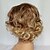 billige Syntetiske trendy parykker-Syntetiske parykker Krøllet Afro Stil Parykk Blond Beige Syntetisk hår Dame Blond Parykk Kort