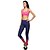 economico Abbigliamento per allenamento, fitness e yoga-Per donna Pantaloni da yoga Leggings ritagliati Stretching a 4 vie Traspirante Asciugatura rapida Colore graduale e sfumato Rosso Blu Zumba Allenamento in palestra Corsa Gli sport Abbigliamento