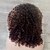 abordables Perruques synthétiques à dentelle-Perruque Synthétique Kinky Curly Très Frisé Perruque Court Marron Cheveux Synthétiques 16 pouce Femme Mèches Colorées / Balayées Perruque afro-américaine Marron