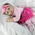 Χαμηλού Κόστους Κούκλες Μωρά-NPKCOLLECTION 22 inch Κούκλες σαν αληθινές Μωρά Κορίτσια Αναγεννημένη κούκλα μωρών όμοιος με ζωντανό Χειροποίητο Μη τοξικό Ωραίος Προσομοίωση Ύφασμα 3/4 σιλικόνης άκρα και βαμβάκι γεμάτο σώμα 55cm