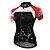 billige Tøjsæt til mænd-Malciklo Women&#039;s Short Sleeve Cycling Jersey with Bib Shorts Black Black / White Floral Botanical Bike Jersey Bib Tights Breathable Anatomic Design Reflective Strips Sweat-wicking Sports Polyester