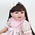 baratos Bonecas Reborn-NPK DOLL 22 polegada Bonecas Reborn Boneca menina Bebês Meninas Boneca Reborn realista Fofinho Á Mão Segura Para Crianças Non Toxic Tecido 3/4 membros de silicone e corpo cheio de algodão 55cm com