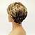 Недорогие Парик из искусственных волос без шапочки-основы-синтетический парик волнистый с челкой парик блондинка короткие светлые синтетические волосы женская боковая часть с челкой блондинка