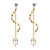 cheap Earrings-Women&#039;s Cubic Zirconia Pearl Drop Earrings Drop Classic Fashion Gold Plated Earrings Jewelry Gold / Silver For Wedding Evening Party