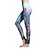 ieftine Nou in-Pentru femei Pantaloni de Alergat Dresuri Ciclism Leggings Pantaloni Elastan Yoga Pilates Fitness Sporturi de Agrement Alergat Respirabil Uscare rapidă Sportiv Albastru Deschis Imprimare Modă