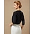 cheap Wedding Guest Wraps-Women‘s Wrap Bolero Shrug Mother‘s Wraps Basic Coats / Jackets Elegant 3/4 Length Sleeve Chiffon Wedding Guest Wraps With Pure Color For Party Evening Spring &amp; Summer