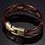 cheap Bracelets-Men&#039;s Chain Bracelet Leather Bracelet Twisted Fashion Leather Bracelet Jewelry Brown For Gift Daily