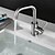 cheap Classical-Stainless Steel Bathroom Sink Faucet,Antique and Traditional Style Single Handle One Hole 360° Rotatable Faucet with Hot and Cold Switch