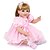 Χαμηλού Κόστους Κούκλες Μωρά-NPK DOLL 22 inch Κούκλες σαν αληθινές Κορίτσι κορίτσι Μωρά Κορίτσια Αναγεννημένη κούκλα μωρών Νεογέννητος όμοιος με ζωντανό Χαριτωμένο Χειροποίητο Ασφαλής για παιδιά Ύφασμα 3/4 / Παιδικά