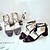 preiswerte Damensandalen-Damen Slippers &amp; Flip-Flops Creepers Offene Spitze Niete PU Komfort Walking Sommer Schwarz / Grau