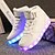 voordelige Meisjesschoenen-Meisjes Schoenen Tule Lente / Herfst Comfortabel / Oplichtende schoenen Sneakers Hardlopen / Wandelen Magic tape / LED voor Zilver / Gouden / Rood / Rubber