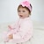 cheap Reborn Doll-NPK DOLL 22 inch Reborn Doll Girl Doll Baby Girl Reborn Baby Doll Newborn lifelike Cute Hand Made Child Safe Cloth 3/4 Silicone Limbs and Cotton Filled Body with Clothes and Accessories for Girls
