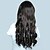 tanie Peruki syntetyczne modne-Peruki syntetyczne Falowana Fryzura cieniowana Peruka Długie Naturalna czerń Włosie synetyczne Damskie Naturalna linia włosów Czarny