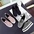 cheap Women&#039;s Sneakers-Women&#039;s Shoes Fleece Spring / Summer / Fall Comfort Sneakers Walking Shoes Wedge Heel Black / Gray / Pink