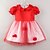 billige Kjoler-Toddler Little Girls&#039; Dress Jacquard Solid Colored Color Block Party Daily Backless Flower Layered Blue Red Cotton Short Sleeve Casual Dresses Summer / Cute / Mesh / Lace / Bow