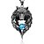 cheap Pendants-Men&#039;s Cubic Zirconia Pendant Solitaire Wolf Ladies Rock Gothic Chunky Titanium Silver Necklace Jewelry For Daily Street