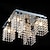 Недорогие Потолочные светильники-5 ламп, 30 см, хрустальный потолочный светильник, скрытые светильники, люстра, металлический кристалл, гальваника, современный, современный, 110-120 в, g9