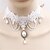 tanie Biżuteria do kostiumów-Choker Necklace Lolita Accessories Classical Solid Color Gothic Lolita 1950s Lace Artificial Gemstones For Cosplay Women&#039;s Girls&#039; Costume Jewelry Fashion Jewelry / 1 Necklace / Steampunk