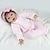 cheap Reborn Doll-NPK DOLL 22 inch Reborn Doll Girl Doll Baby Girl Reborn Baby Doll Newborn lifelike Cute Hand Made Child Safe Cloth 3/4 Silicone Limbs and Cotton Filled Body with Clothes and Accessories for Girls