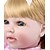 Χαμηλού Κόστους Κούκλες Μωρά-NPK DOLL 22 inch Κούκλες σαν αληθινές Κορίτσι κορίτσι Μωρά Κορίτσια Αναγεννημένη κούκλα μωρών Νεογέννητος όμοιος με ζωντανό Χαριτωμένο Χειροποίητο Ασφαλής για παιδιά Ύφασμα 3/4 / Παιδικά