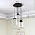 voordelige Eilandlichten-3-lichts 41 cm mini stijl hanglamp metaal glas cluster gegalvaniseerd traditioneel / klassiek 110-120v / 220-240v