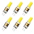 abordables Luces LED bi-pin-brelong 6 pcs g4 3w 1led luz de maíz regulable ac12v blanco / blanco cálido