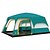 abordables Tentes et abris-Shamocamel® 8 personne Tente Tente Cabine Tente de camping familiale Extérieur Etanche Protection solaire UV Protection UV Double couche Barre Cabine Tente de camping Deux pièces &gt;3000 mm pour