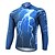 cheap Men&#039;s Clothing Sets-WEST BIKING® Men&#039;s Long Sleeve Cycling Jersey with Bib Tights - Blue Bike Jersey Bib Tights Clothing Suit Breathable 3D Pad Quick Dry Anatomic Design Reflective Strips Sports Nature &amp; Landscapes Road