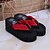 cheap Women&#039;s Slippers &amp; Flip-Flops-Women&#039;s PVC(Polyvinyl chloride) Summer Slippers &amp; Flip-Flops Platform Black / Red