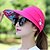abordables Chapeau de protection-Femme Chapeau Chapeau de soleil Fuchsia bleu marine Sport &amp; Loisir Festival Couleur Pleine Anti UV Respirable