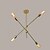Недорогие Люстры-спутники-4-Light 60 cm Люстры и лампы Металл Электропокрытие LED 110-120Вольт 220-240Вольт