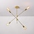 billige Sputnikdesign-4-Light 60 cm Lysestager Metal Galvaniseret LED 110-120V 220-240V