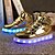 voordelige Meisjesschoenen-Meisjes Schoenen Tule Lente / Herfst Comfortabel / Oplichtende schoenen Sneakers Hardlopen / Wandelen Magic tape / LED voor Zilver / Gouden / Rood / Rubber