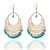 cheap Earrings-Women&#039;s Synthetic Tanzanite Drop Earrings Ladies Tassel Fashion Resin Earrings Jewelry Black / Red / Blue For Holiday Going out